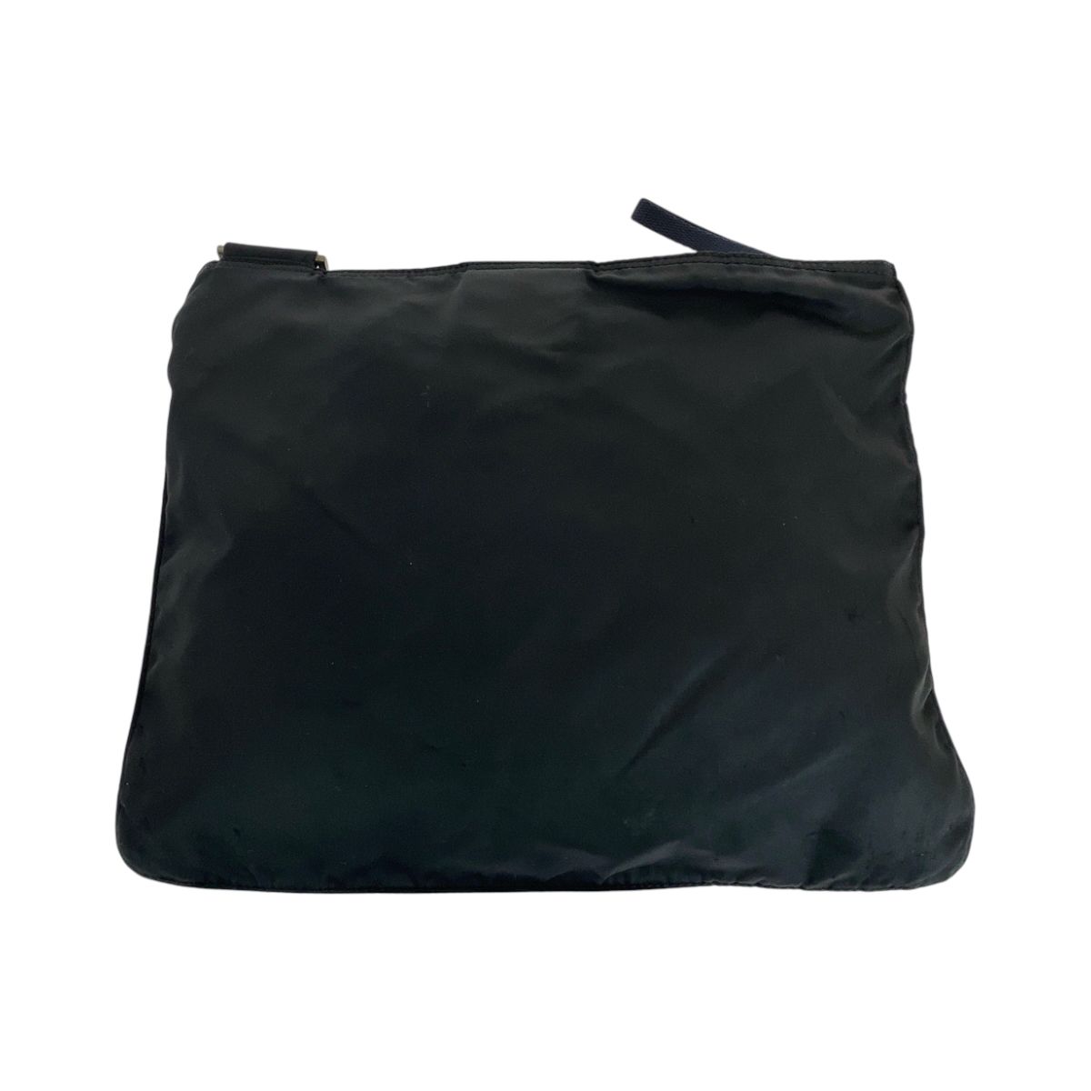 Prada Tessuto Black Silver Nylon Shoulder Bag Pochette — view 2
