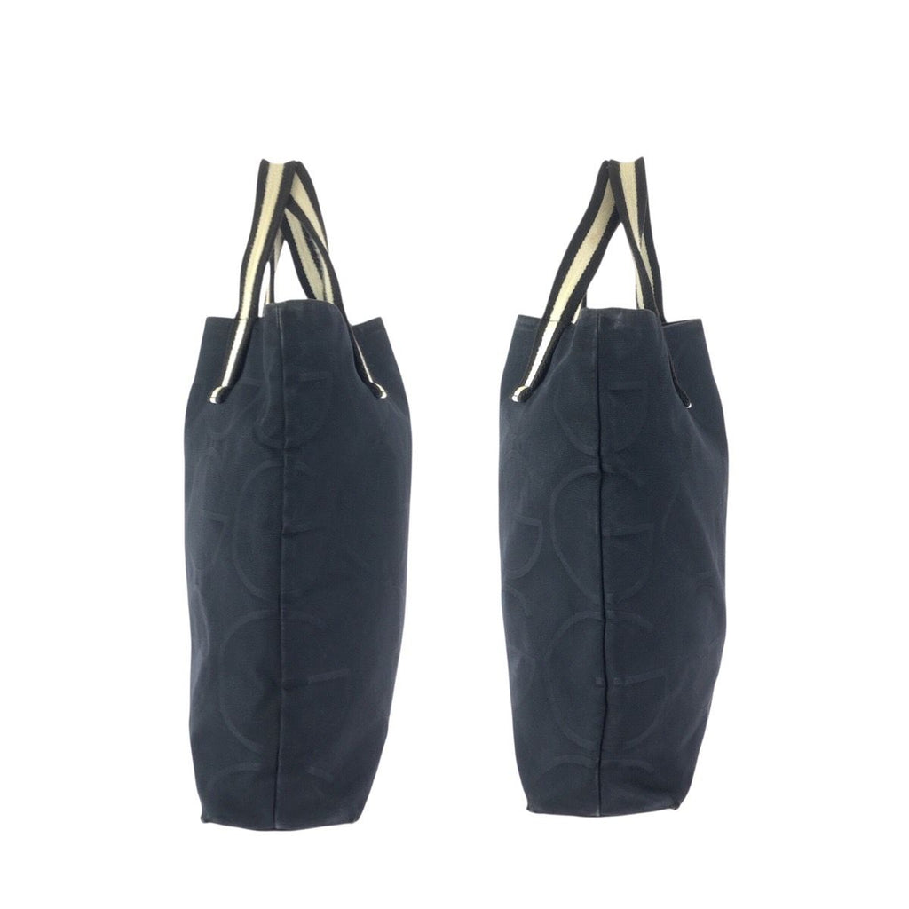 Gucci G Logo Black White Canvas Tote Bag — view 8