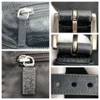 Prada Tessuto Black Silver Nylon Shoulder Bag Pochette — view 6