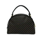 Celine Vintage Macadam Blason Pattern Triomphe Leather Mini Boston Bag Black — view 3