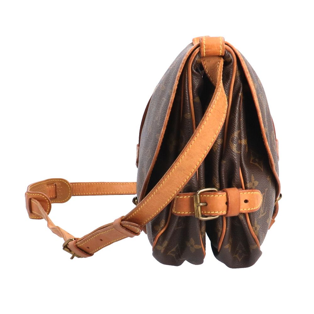 Louis Vuitton Saumur 30 Monogram Shoulder Bag Canvas Brown — view 5