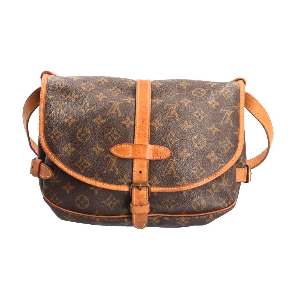 Louis Vuitton Saumur 30 Monogram Shoulder Bag Canvas Brown — view 3
