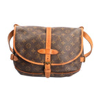 Louis Vuitton Saumur 30 Monogram Shoulder Bag Canvas Brown — view 3