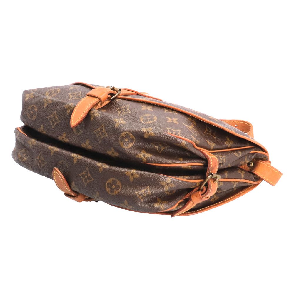 Louis Vuitton Saumur 30 Monogram Shoulder Bag Canvas Brown — view 6