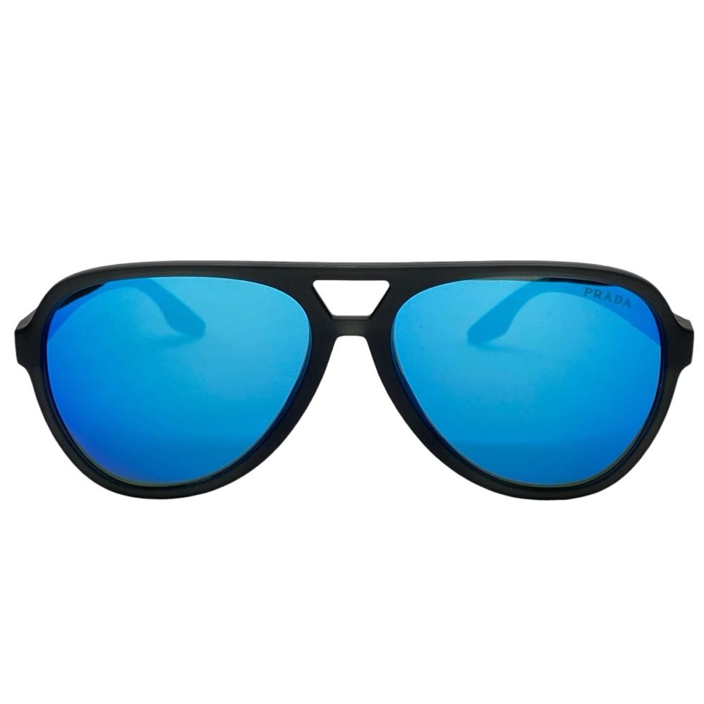 Prada Sports Sunglasses Eyewear Pilot Mirror Lens PS Acetate Matte Black — view 2