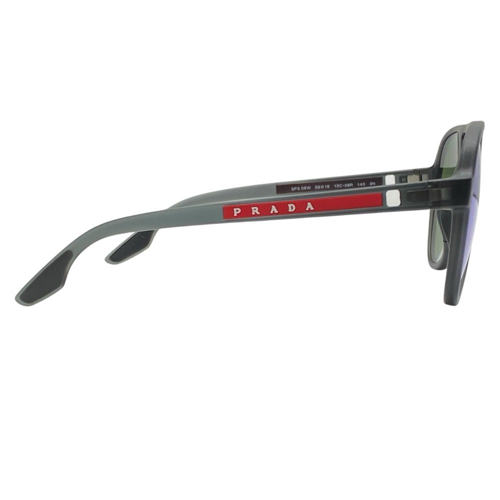 Prada Sports Sunglasses Eyewear Pilot Mirror Lens PS Acetate Matte Black — view 5