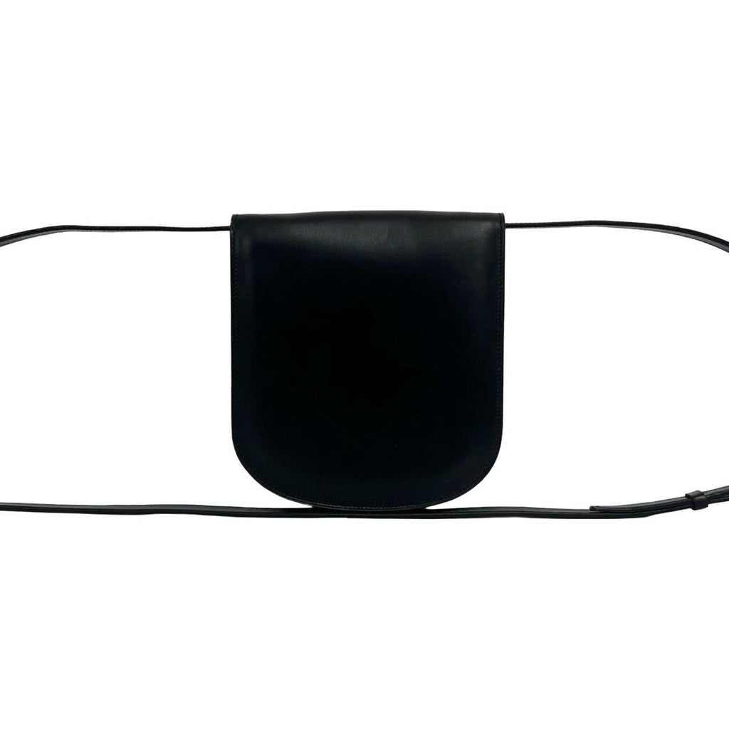 Celine Vintage Circle Calf Leather Mini Shoulder Bag Pochette Black — view 3