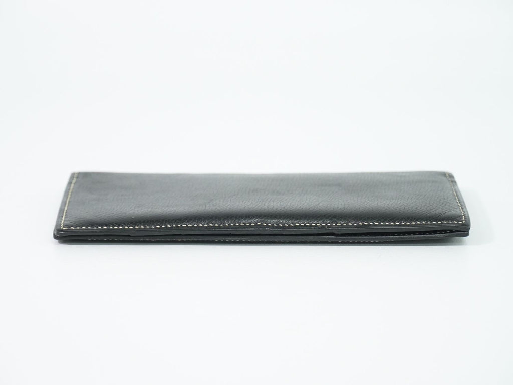 Hermes Leather Billfold Wallet Black — view 3