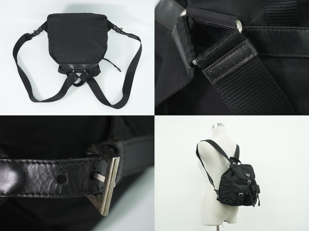 Prada Vela Backpack Nylon Black — view 6