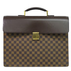 Louis Vuitton LV Altona GM Damier Ebene Business Bag Handbag Brown Bag