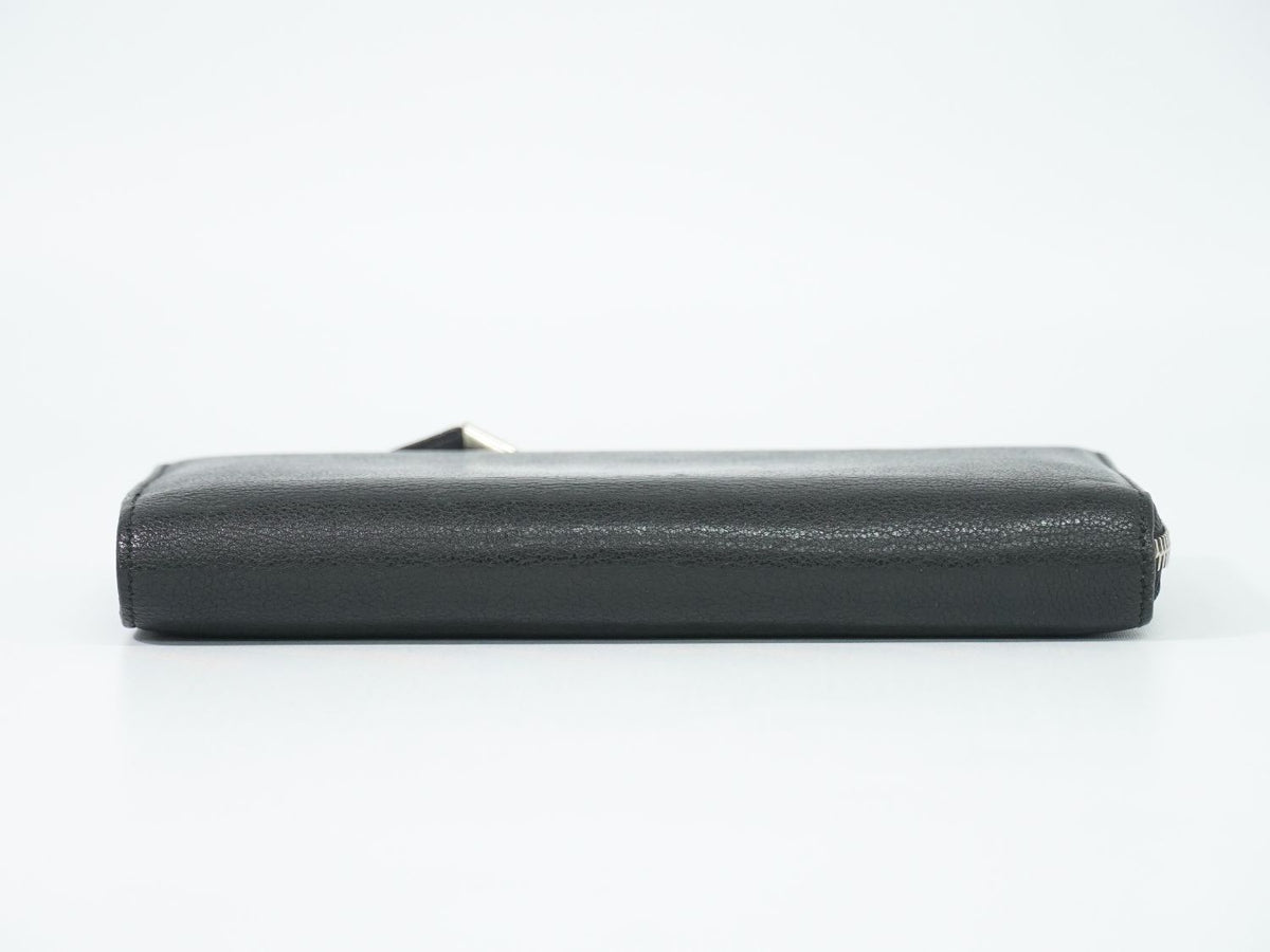 Louis Vuitton LV Portefeuille Comet Leather L-shaped Zipper Wallet Noir Black — view 3