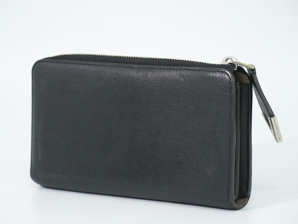 Louis Vuitton LV Portefeuille Comet Leather L-shaped Zipper Wallet Noir Black — view 2