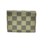 Louis Vuitton Damier Azur Envelope Business Card Holder Leather White Case