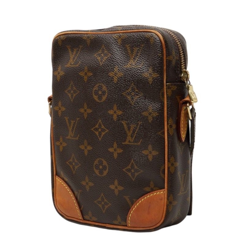 Louis Vuitton Monogram Danube Crossbody Shoulder Bag Brown Leather — view 2