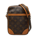 Louis Vuitton Monogram Danube Crossbody Shoulder Bag Brown Leather