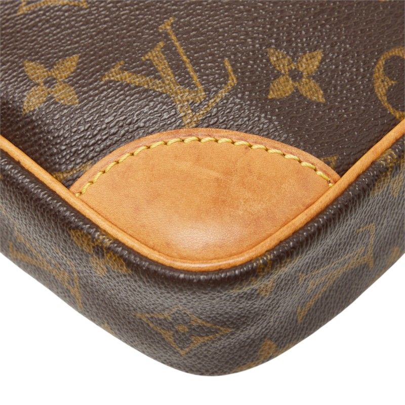 Louis Vuitton Monogram Danube Crossbody Shoulder Bag Brown Leather — view 6