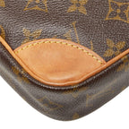 Louis Vuitton Monogram Danube Crossbody Shoulder Bag Brown Leather — view 8