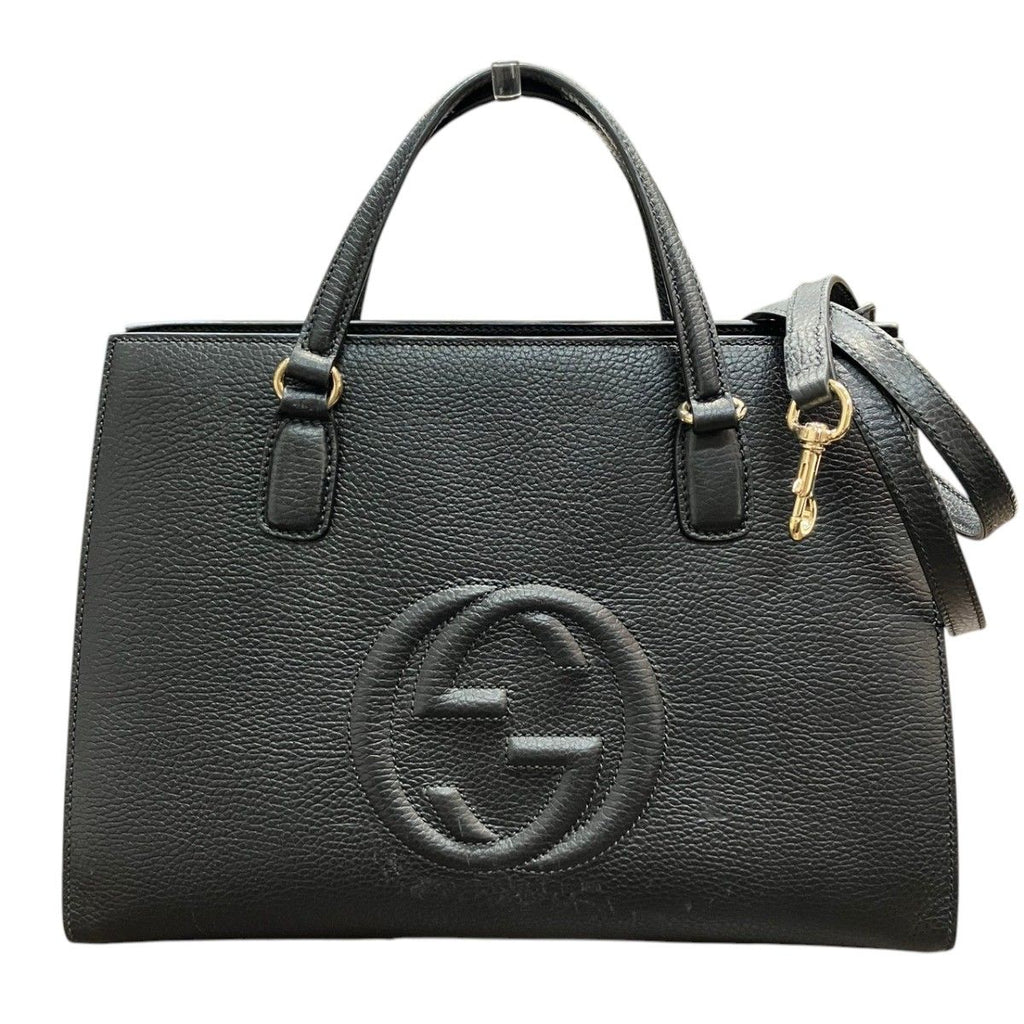 Gucci 2-Way Shoulder Bag Soho Leather