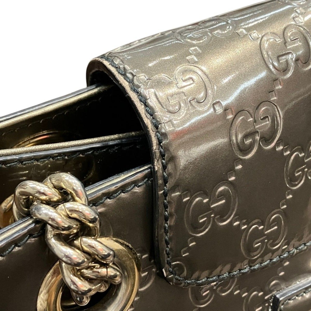 Gucci Horsebit Emily Guccissima Shoulder Bag Leather — view 7