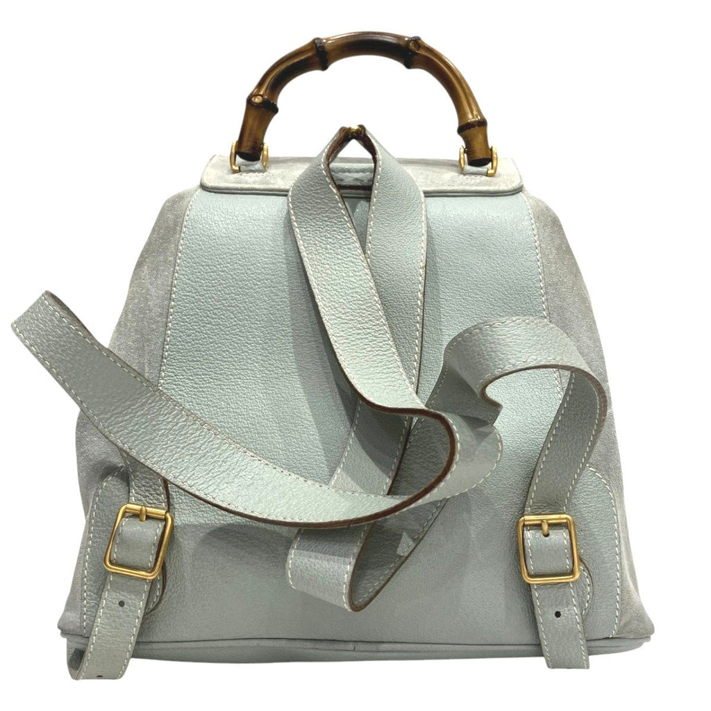 Gucci Bamboo Backpack Suede Leather — view 2