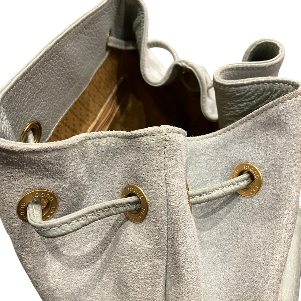 Gucci Bamboo Backpack Suede Leather — view 8