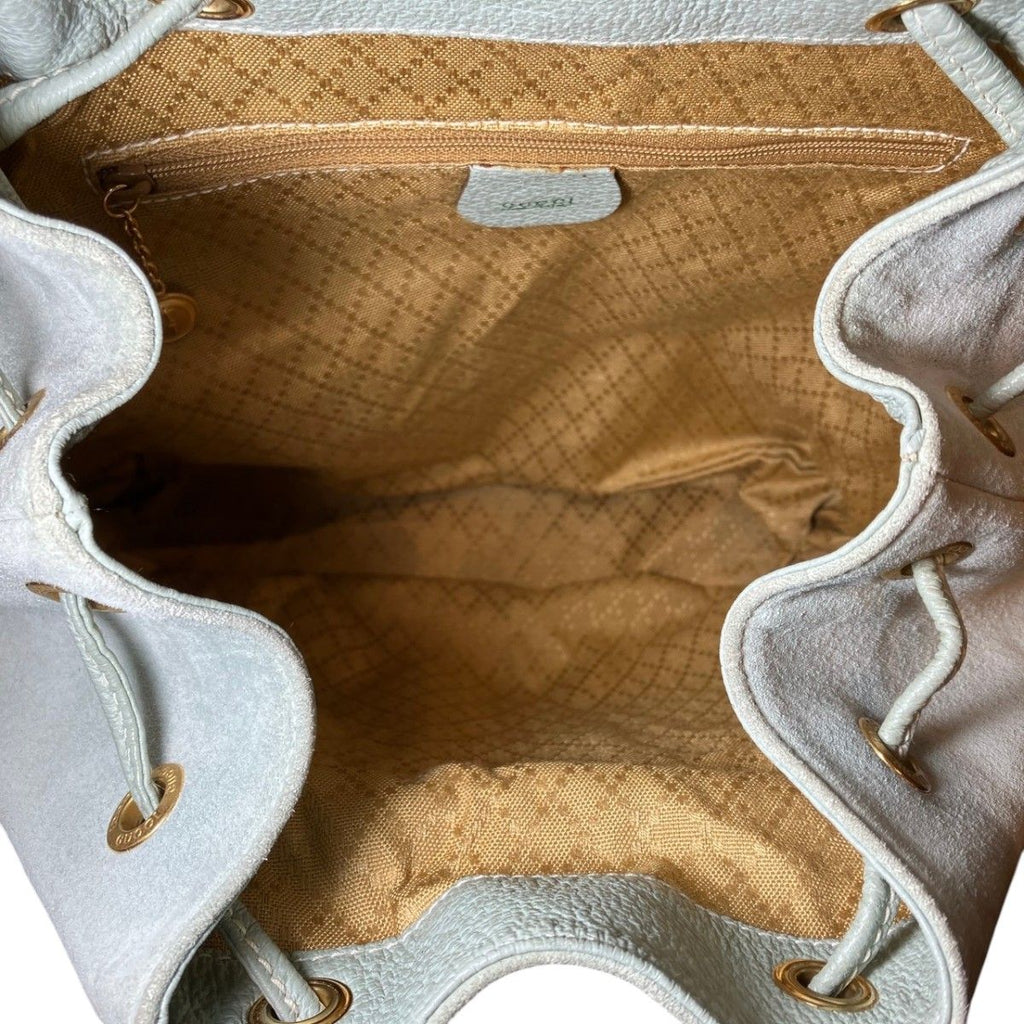 Gucci Bamboo Backpack Suede Leather — view 5