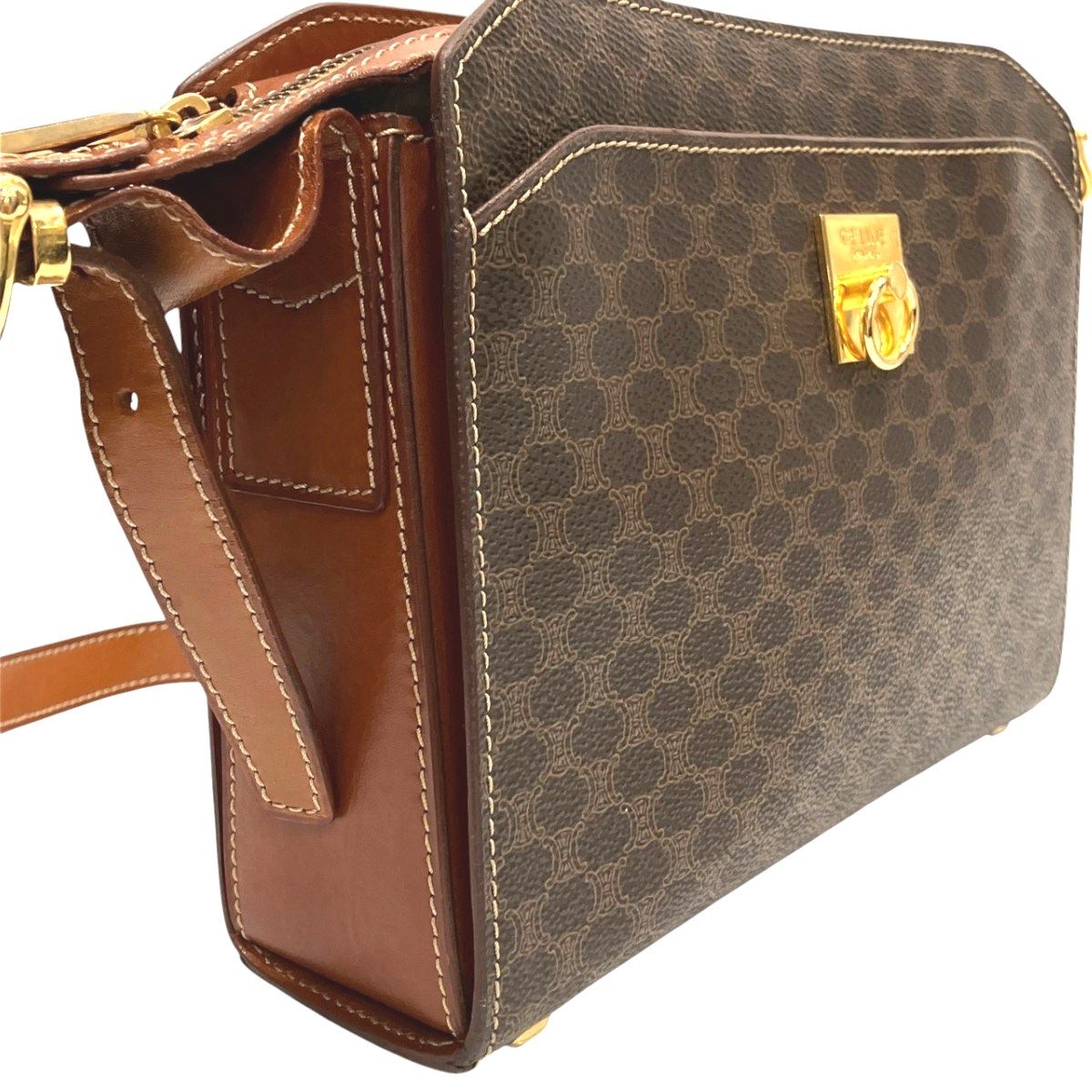 Celine Macadam Shoulder Bag Leather — view 5