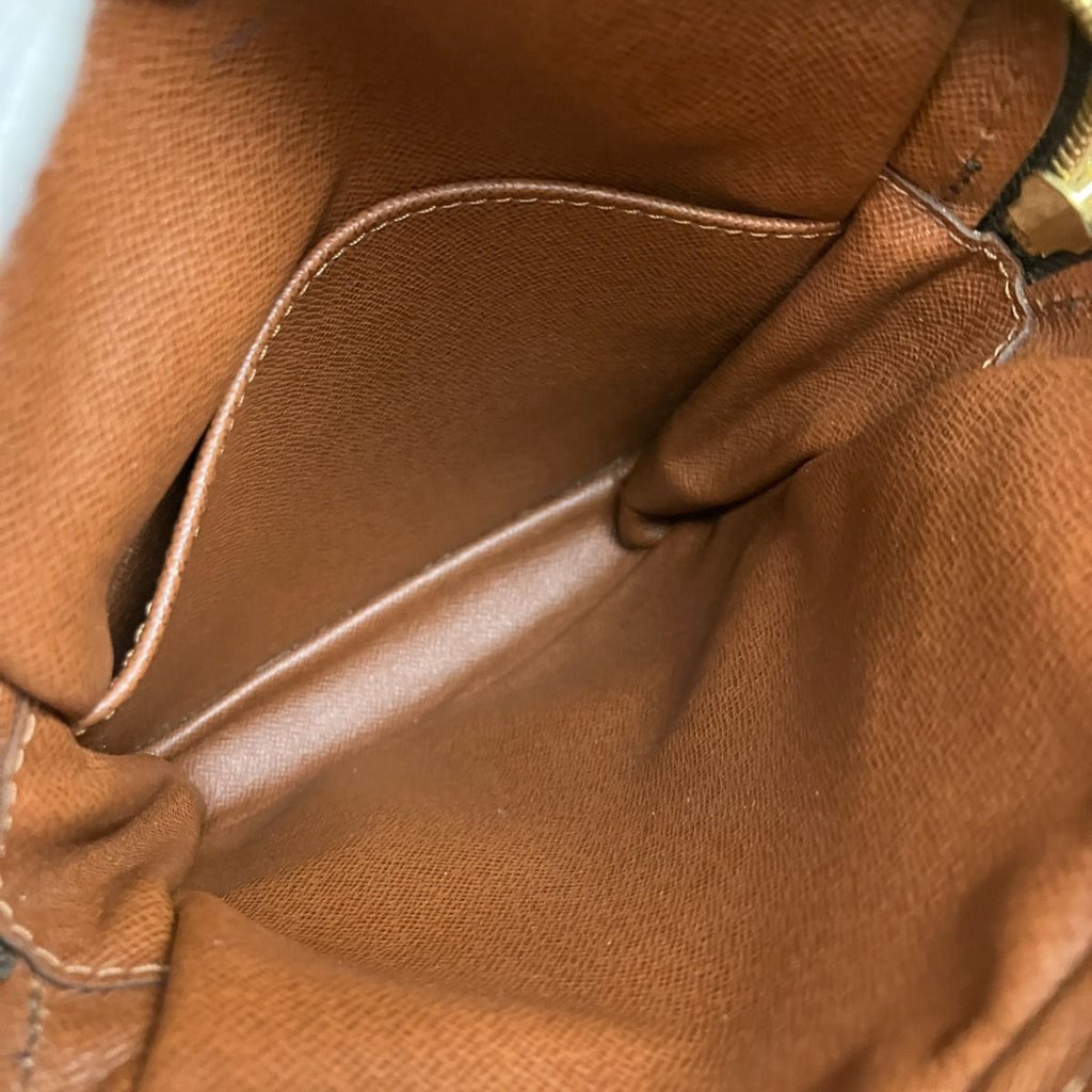Louis Vuitton Danube Monogram Shoulder Bag Canvas Vachetta Leather — view 6