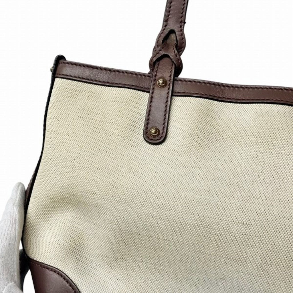 Gucci Craft Tote Bag Canvas Leather — view 6