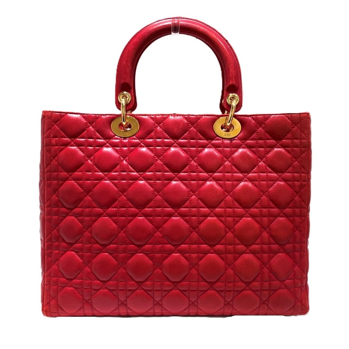Dior Large Cannage Handbag Lady Leather — view 2