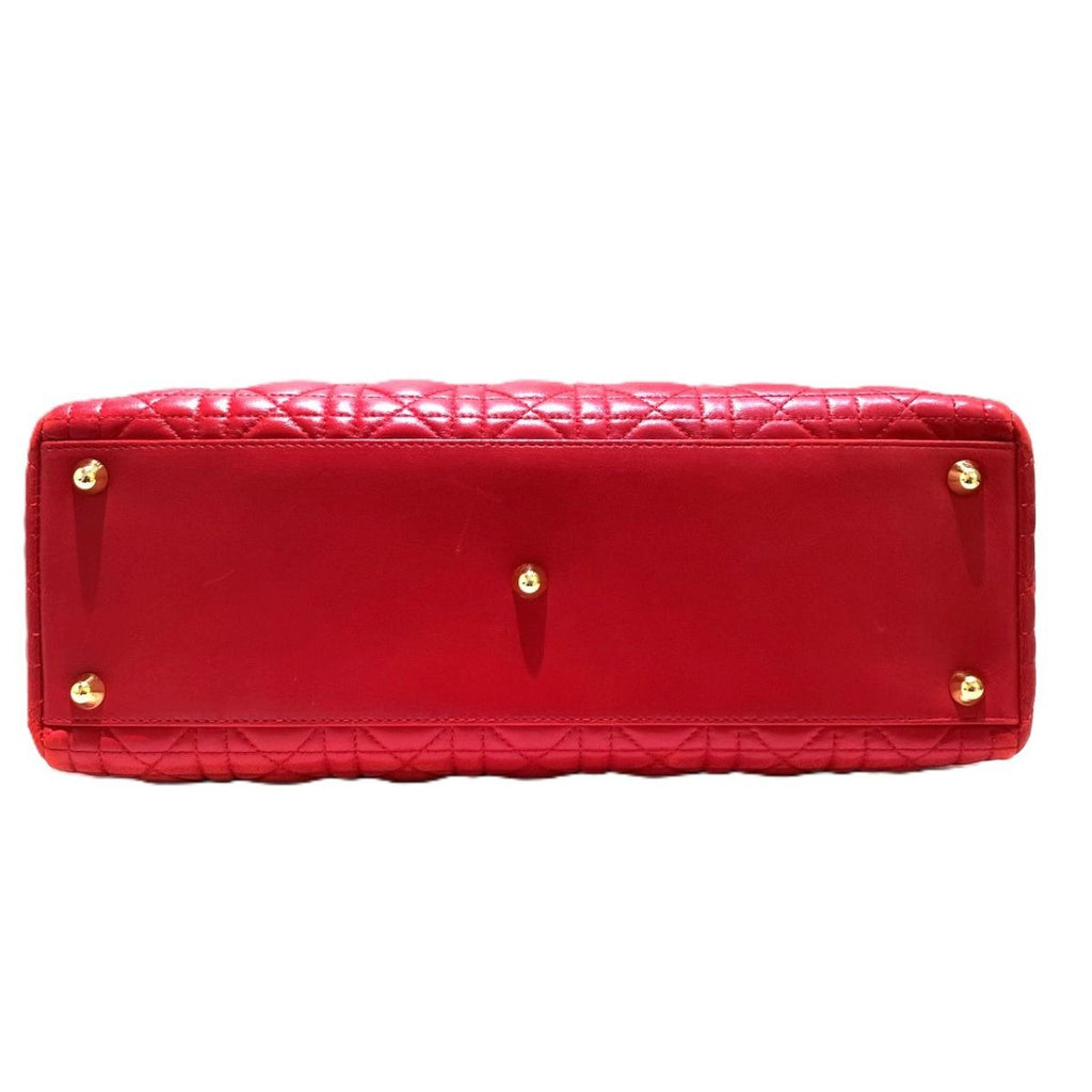 Dior Large Cannage Handbag Lady Leather — view 3