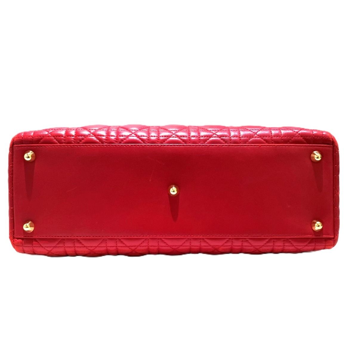 Dior Large Cannage Handbag Lady Leather — view 3