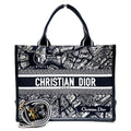 Dior Book Tote Bag Medium Cotton Canvas