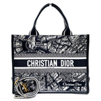 Dior Book Tote Bag Medium Cotton Canvas
