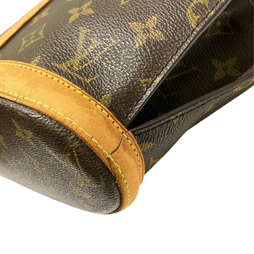 Louis Vuitton Monogram Tote Bag Canvas Vachetta Leather — view 6