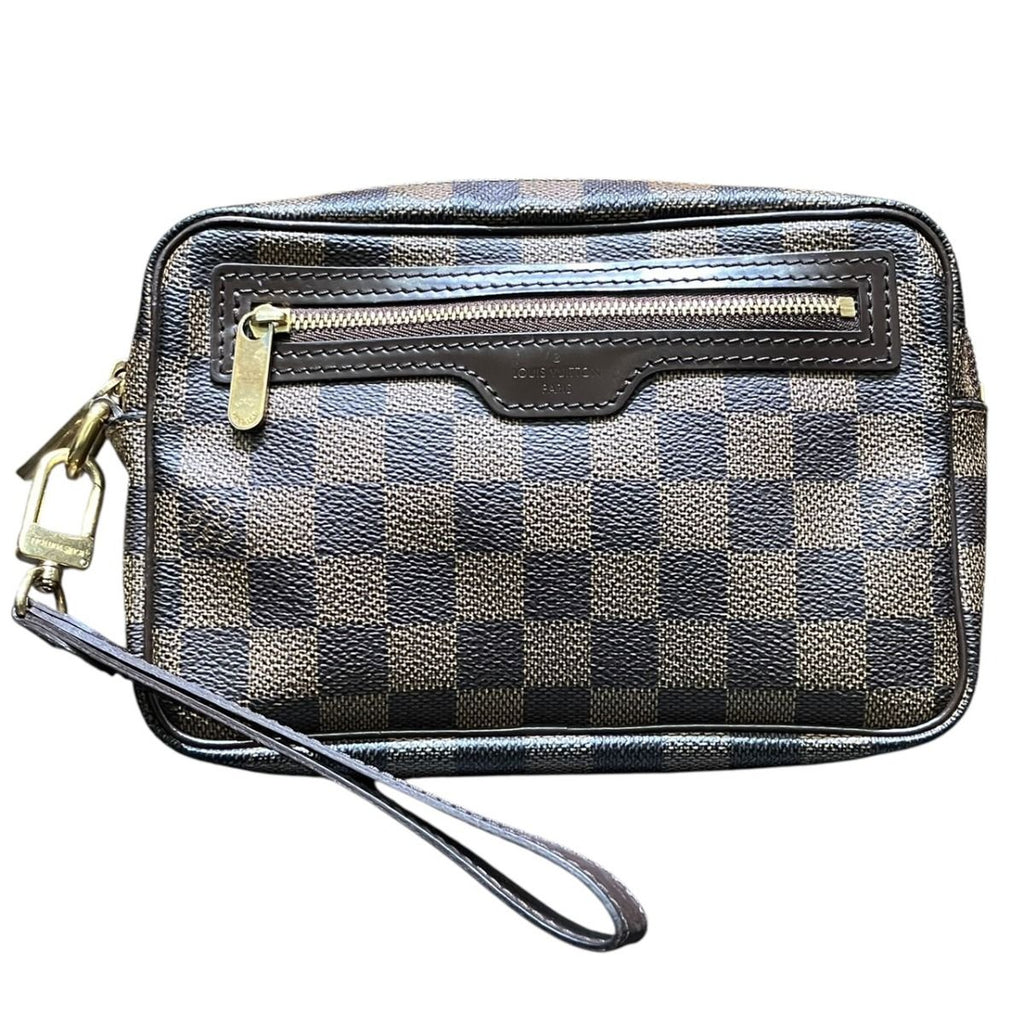 Louis Vuitton Pochette Billet Macao Damier Second Bag Canvas