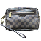 Louis Vuitton Pochette Billet Macao Damier Second Bag Canvas