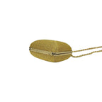 Chanel Vintage Coco Glitter Canvas Kiss Lock Chain Shoulder Bag — view 8
