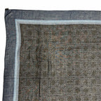 Hermes Carre Geant Cashmere Silk Chain All Over Print Large Shawl Scarf Navy — view 3