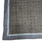 Hermes Carre Geant Cashmere Silk Chain All Over Print Large Shawl Scarf Navy — view 6