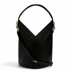 Saint Laurent Leather Top Handle 2-Way Shoulder Bag Black