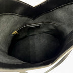 Saint Laurent Leather Top Handle 2-Way Shoulder Bag Black — view 7