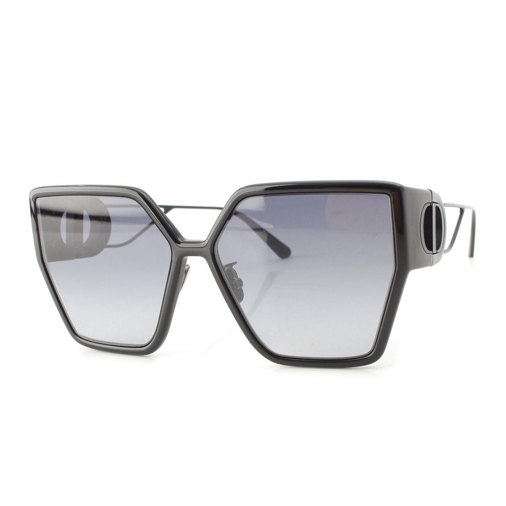 Dior 30 Montaigne BU Smoke Square Sunglasses Eyewear Black 61 16‐130