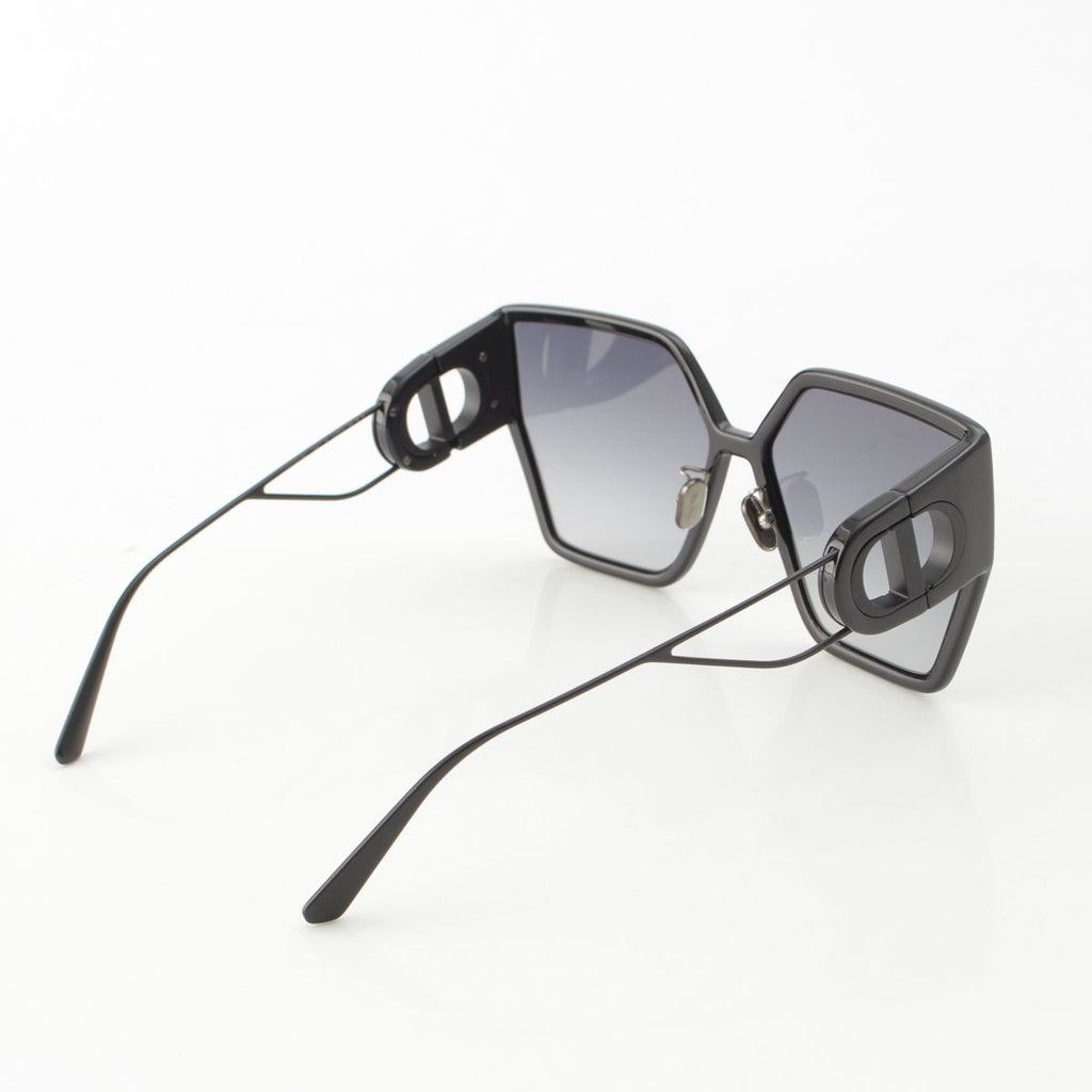 Dior 30 Montaigne BU Smoke Square Sunglasses Eyewear Black 61 16‐130 — view 4