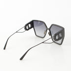 Dior 30 Montaigne BU Smoke Square Sunglasses Eyewear Black 61 16‐130 — view 4