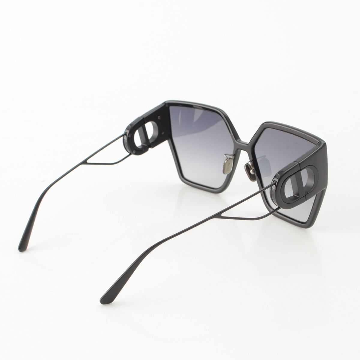 Dior 30 Montaigne BU Smoke Square Sunglasses Eyewear Black 61 16‐130 — view 4