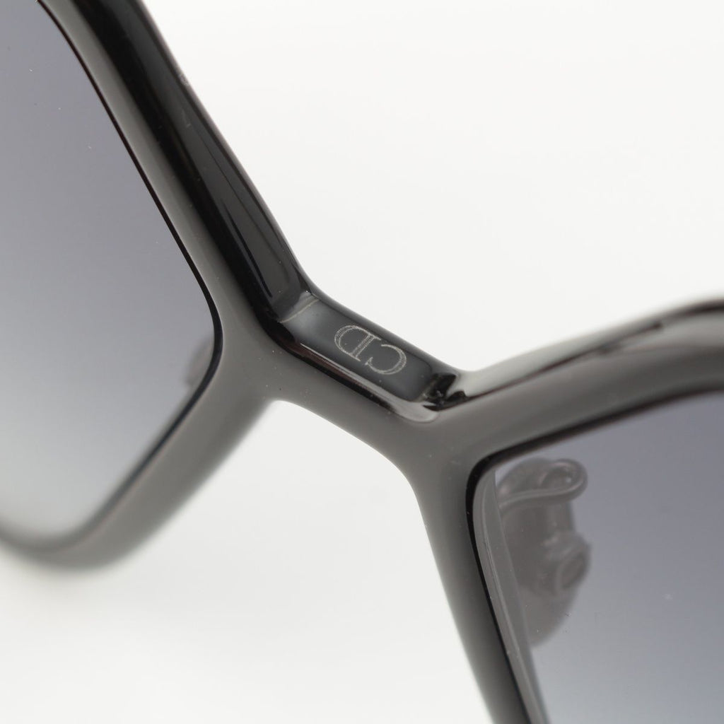 Dior 30 Montaigne BU Smoke Square Sunglasses Eyewear Black 61 16‐130 — view 7