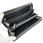 Gucci Wallet Guccissima Leather Black Zip Around Logo — view 6