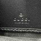 Gucci Wallet Guccissima Leather Black Zip Around Logo — view 8