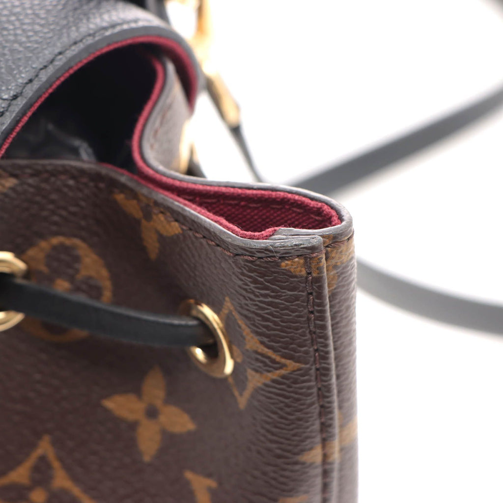 Louis Vuitton Montsouris NM BB Monogram Noir Backpack Canvas — view 5